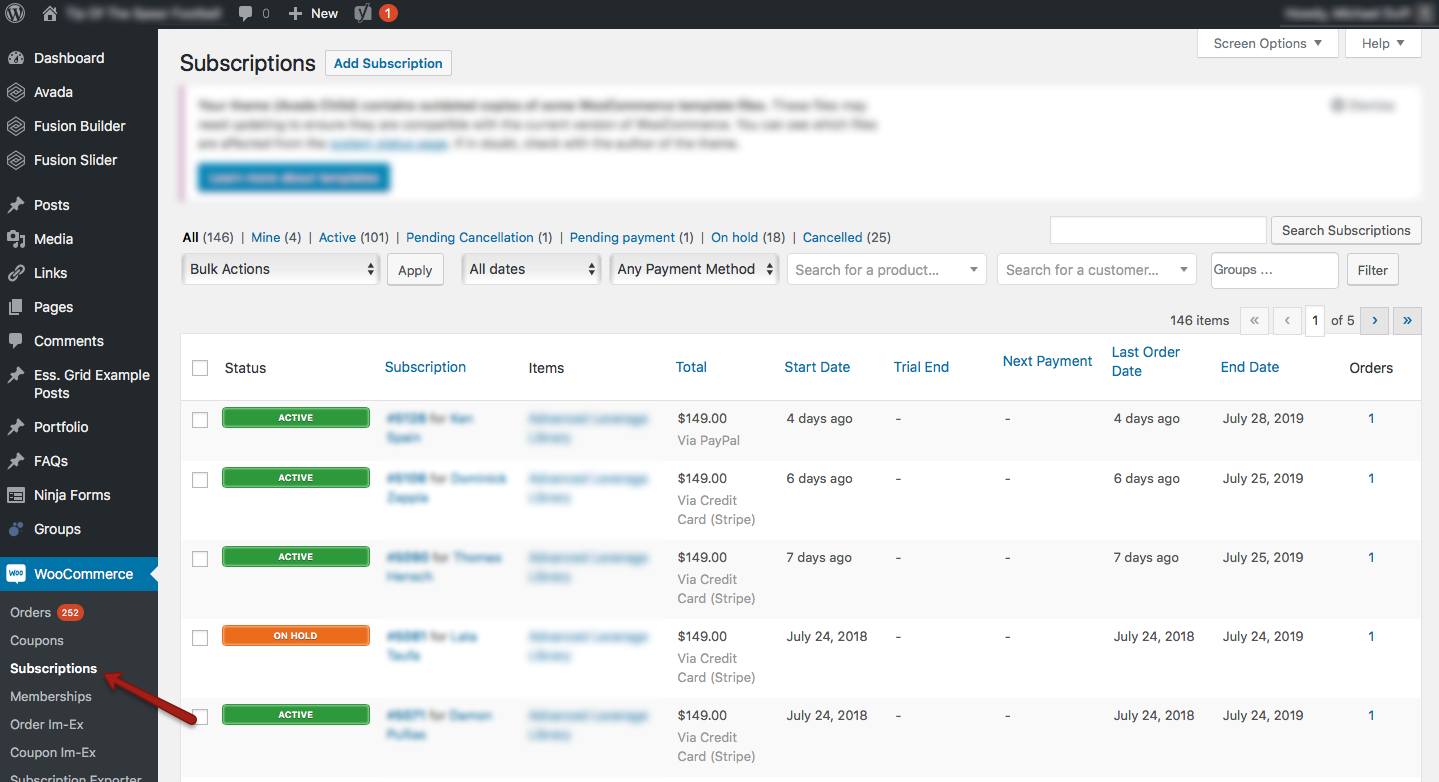 WooCommerce Subscriptions