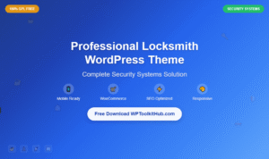 Professional Locksmith WordPress Theme Free GPL Download