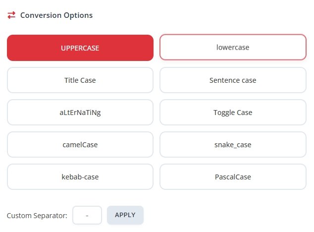 Our Case Converter Tool