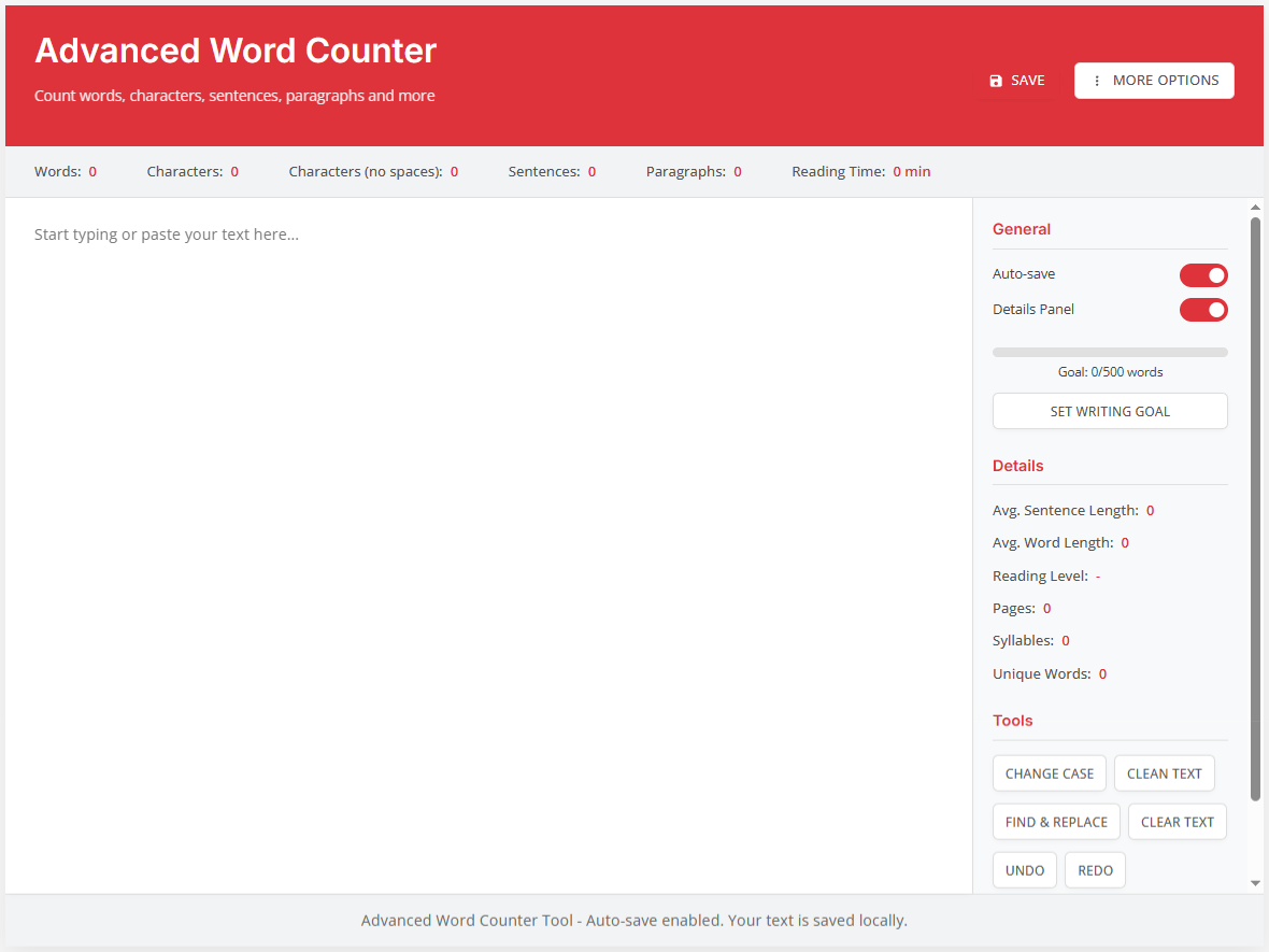 word online word count